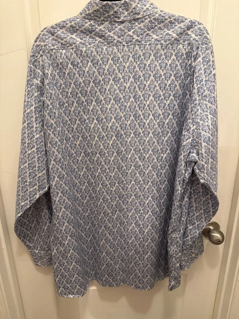 Cotton blend dress shirt, Cremieux, paisley print button-down, Size XXL